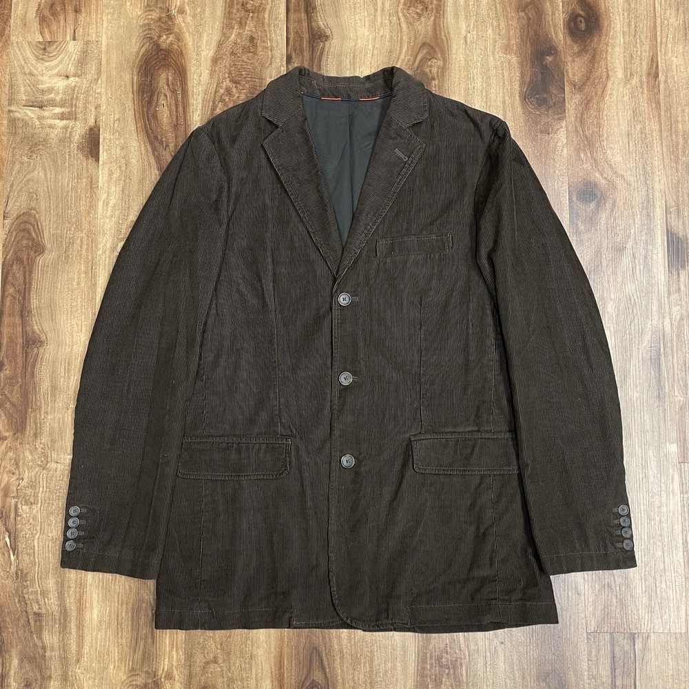 J. Crew Vintage Blazer Jacket Unisex Medium Brown Corduroy STYLE 70183 Fall 05